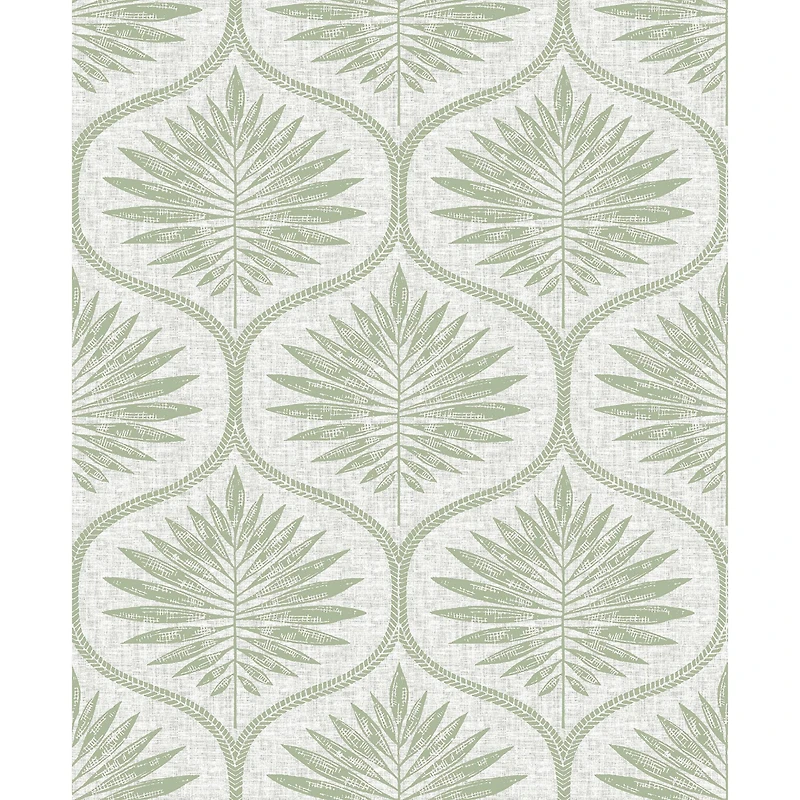 Wallpops Green Primitive Leaves Peel & Stick Wallpaper