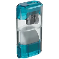Mobius & Ruppert Sharpener Container with Eraser & Sliding Shutter