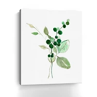Sprigs in Green I Canvas Giclee