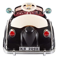 Toy Time Black Battery Powered Ride-On Classic Coupe Car