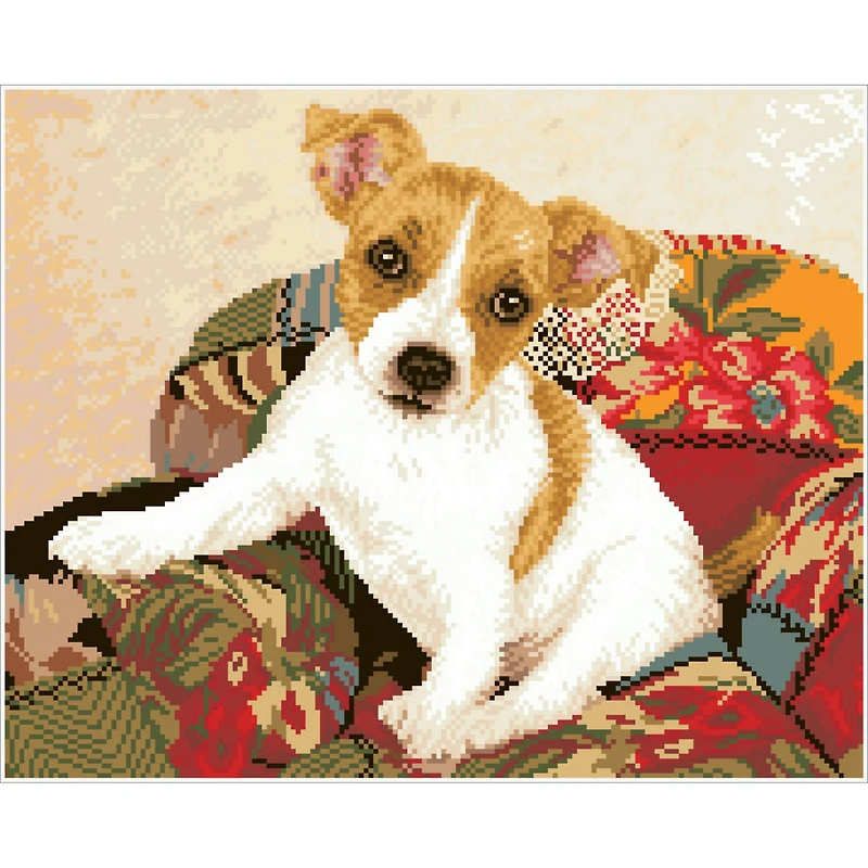 Diamond Dotz® Patchwork Pup Diamond Painting Kit