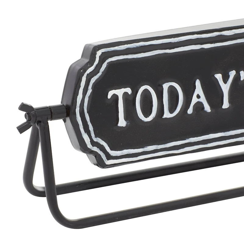 4.5" Black Metal Farmhouse Decorative Sign Set