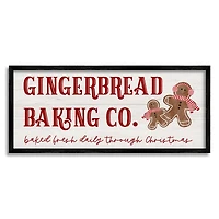 Stupell Industries Gingerbread Baking Co Holiday Framed Giclee Art