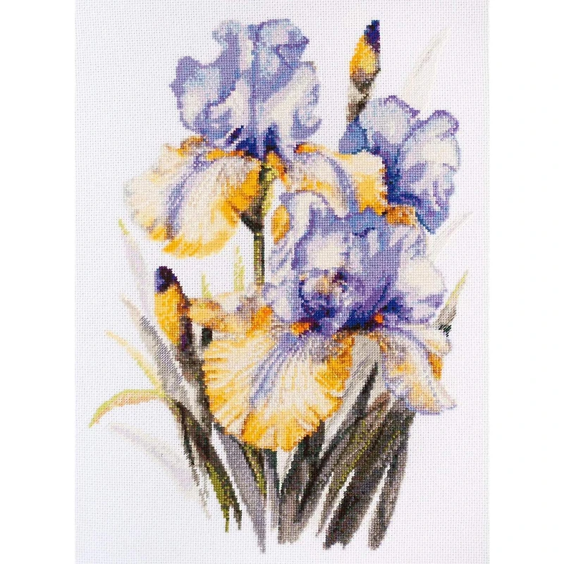 Abris Art Irises Cross Stitch Kit