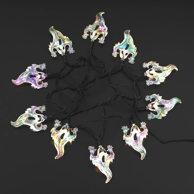 10ct. Warm White LED Iridescent Ghost Icon String Lights by Ashland®