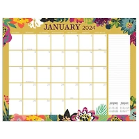 TF Publishing 2024 Floral Large Desk Pad Monthly Blotter Calendar