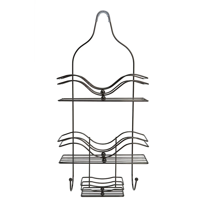 Bath Bliss Ocean Design Black Onyx Shower Caddy