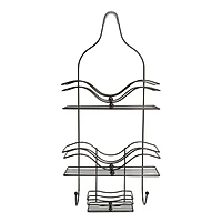 Bath Bliss Ocean Design Black Onyx Shower Caddy