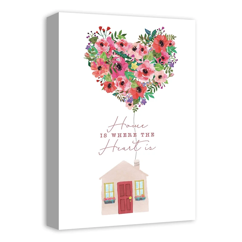 Home Is Where The Heart Is Canvas Wall Art