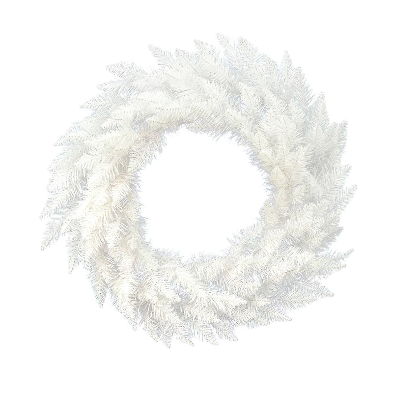 30" Sparkle White Spruce Wreath