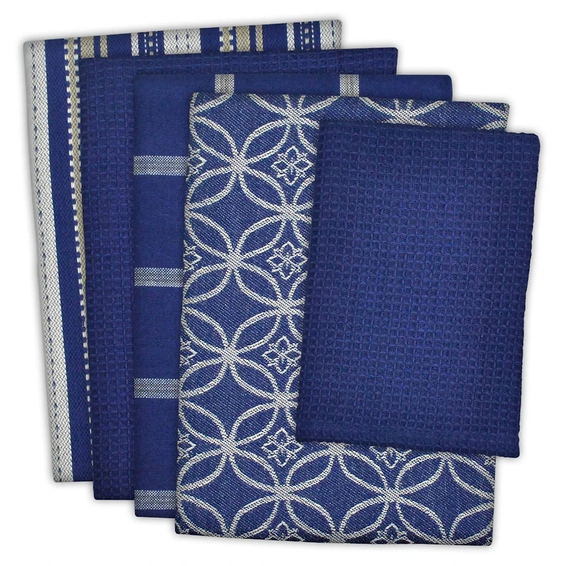 DII® Nautical Blue Dishtowel & Dishcloth Set