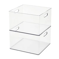 13" x 13" Clear Storage Bin with Handles by Simply Tidy™