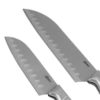 Oster Edgefield Stainless Steel Santoku Knife Set