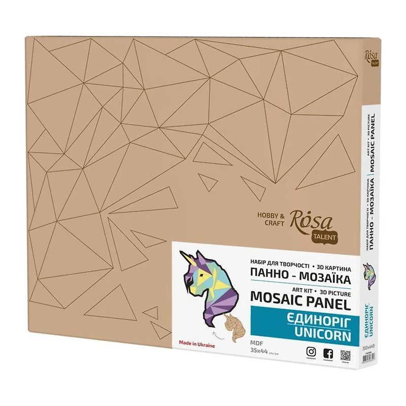 Rosa Talent Unicorn Painting Your Puzzle Mozaic Art Kit