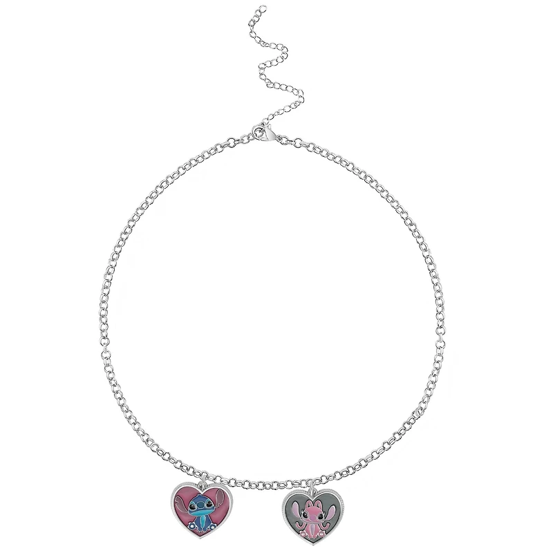 Disney® Stitch & Angel Hearts 2-Piece Enamel Charm Set