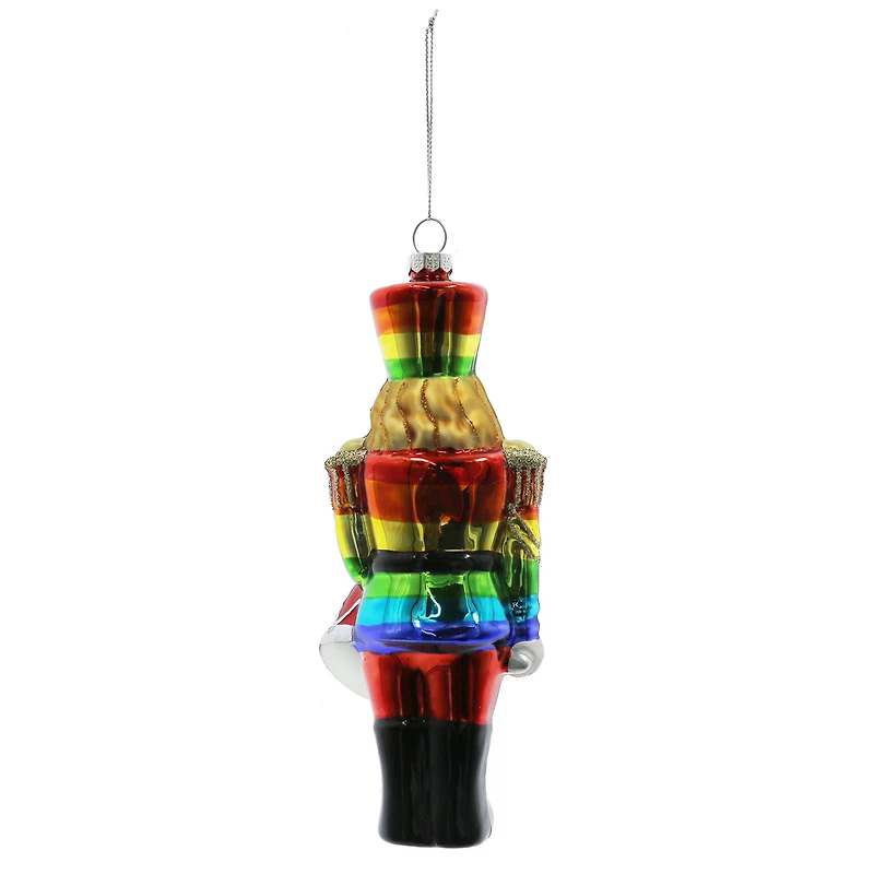 6.5" Pride Nutcracker Glass Ornament by Ashland®