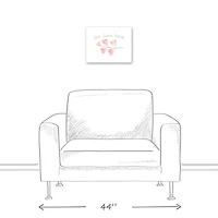 Let Love Grow Heart Branch 11" x 14" Canvas Wall Art