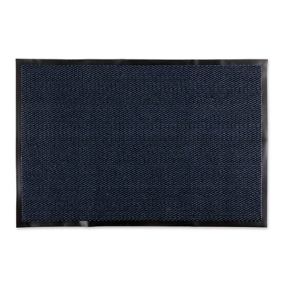 DII® Blue & Black Walk Off Utility Doormat, 30" x 48"