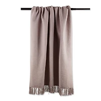 DII® Dusty Lilac Solid Ribbed Throw