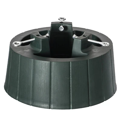 15.75" x 8.25" Green Plastic Christmas Tree Stand with Screw Fastener