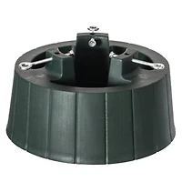 15.75" x 8.25" Green Plastic Christmas Tree Stand with Screw Fastener