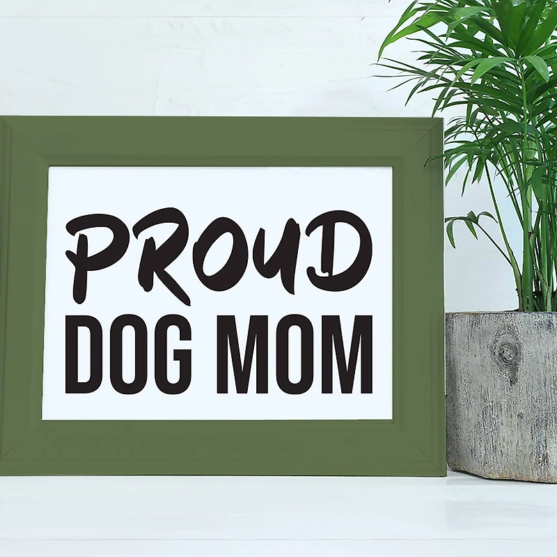 Leisure Arts® Vinyl Matte Black Proud Dog Mom Decal
