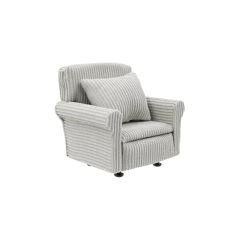 Miniature Gray Textured Chair by Make Market®
