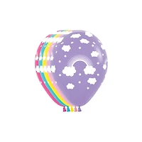 Assorted 11" Magical Rainbow Latex Balloon, 1pc.