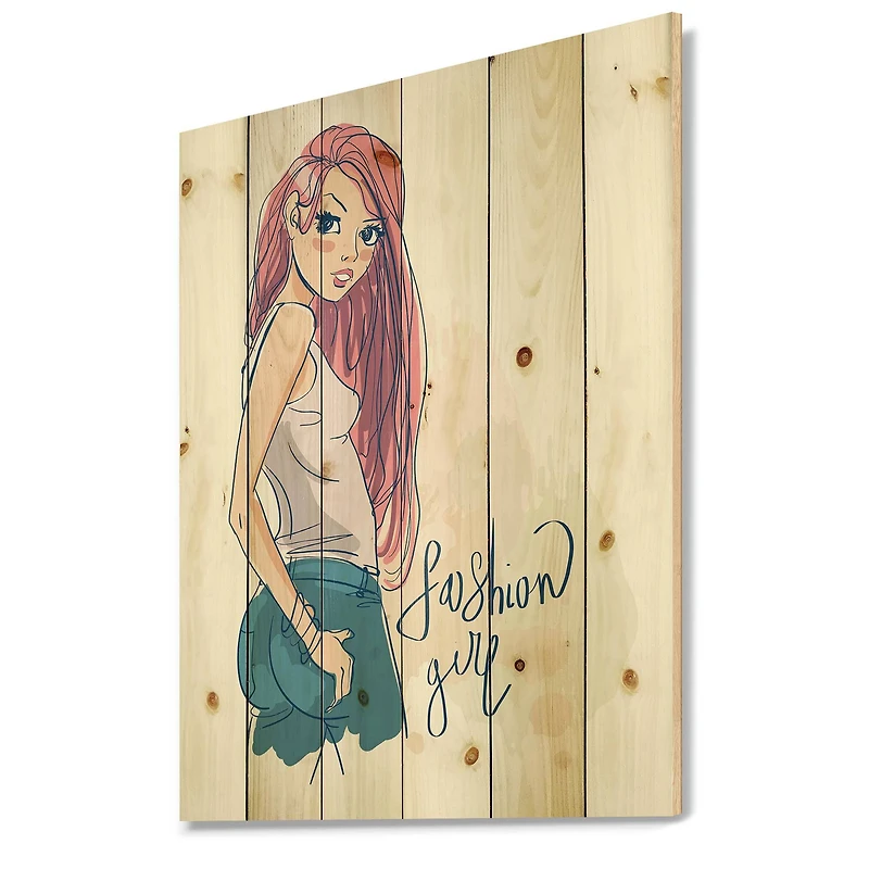 Designart - Trendy Fashion Girl I