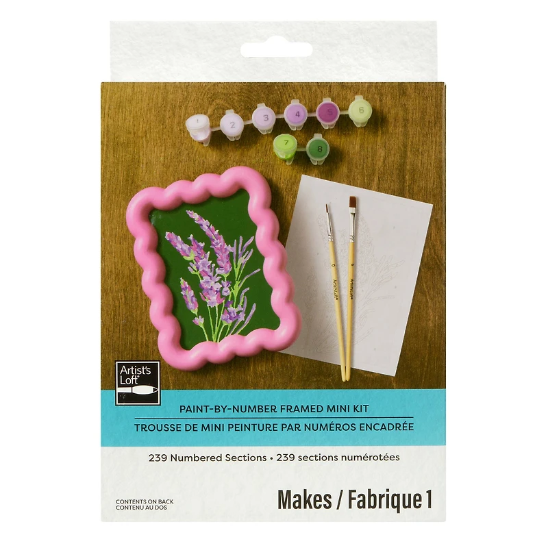 Lavender Paint-by-Number Framed Mini Kit by Artist's Loft®