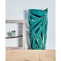 CosmoLiving by Cosmopolitan Green Ceramic Vase