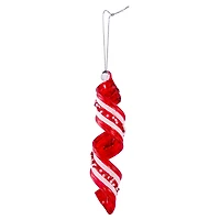 4.75" Red & White Peppermint Twist Glass Ornament by Ashland®