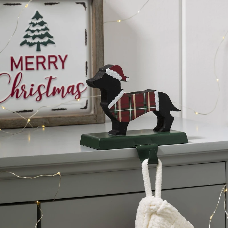 Glitzhome® 6" Dachshund Stocking Holder