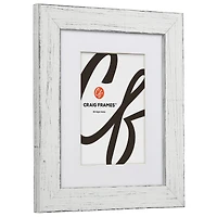 Craig Frames 4 Pack: Jasper Marshmallow Weathered White Picture Frame with Mat