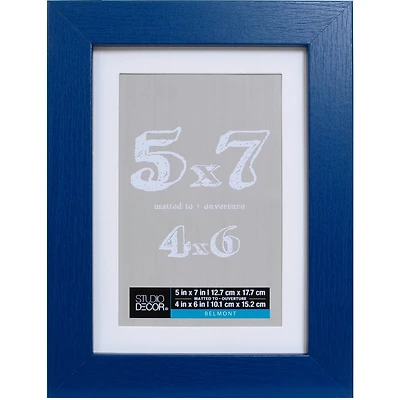 Sapphire Blue Belmont Frame with Mat by Studio Décor