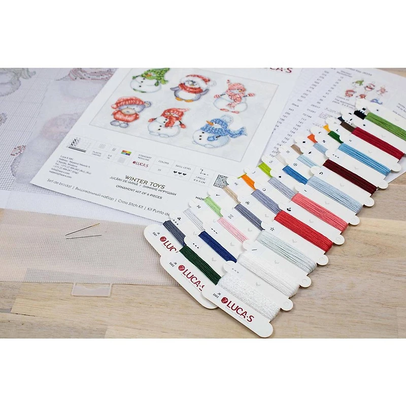 Luca-S Winter Toys Plastic Canvas Counted Cross Stitch Kit