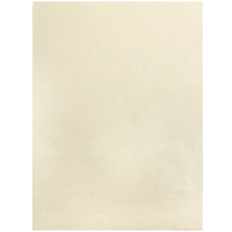 JAM Paper Ivory Metallic Handmade Folders, 100ct.