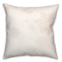 Gnome Holidays Neutral 18x18 Throw Pillow
