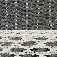 Gray Plastic Eclectic Storage Basket Set