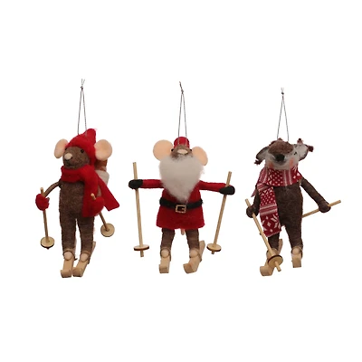 Assorted 5.5" Ski Animal Ornament, 1pc. by Ashland®