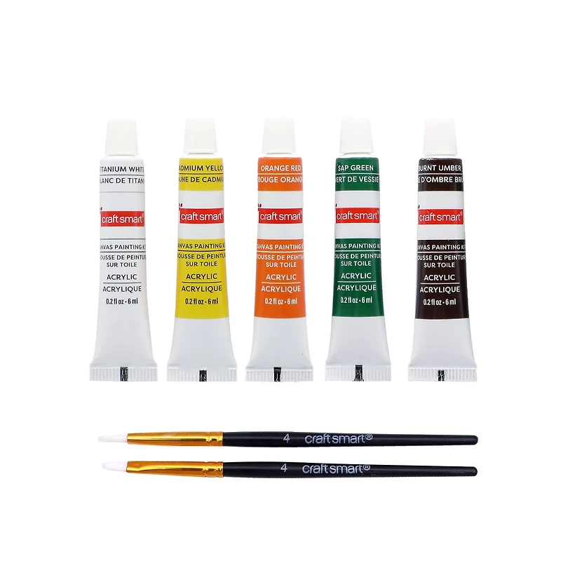 5" x 5" Jack-O'-Lantern in Web Canvas Painting Kit by Craft Smart®