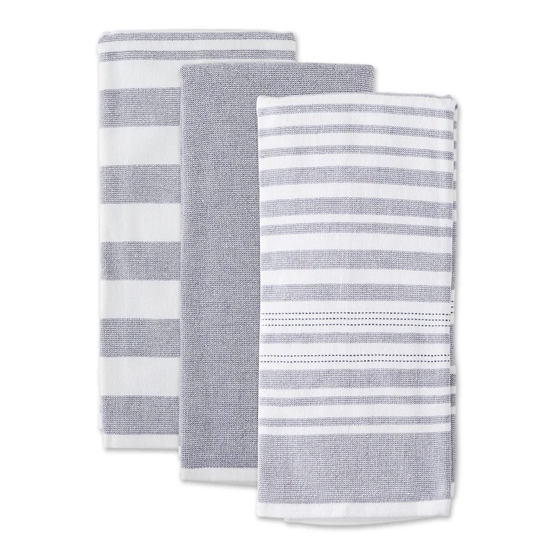 DII® French Blue French Terry Dish Towels, 3ct.