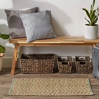 DII® Artichoke With Natural Jute Chevron Hand-Loomed Rug, 2ft. x 3ft.