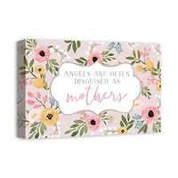 Mothers are Angels Canvas Wall Art