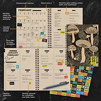 2026 Mushroom Medium Weekly Monthly Planner