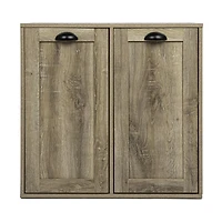 Household Essentials Laundry Sorter Cabinet (Oak)