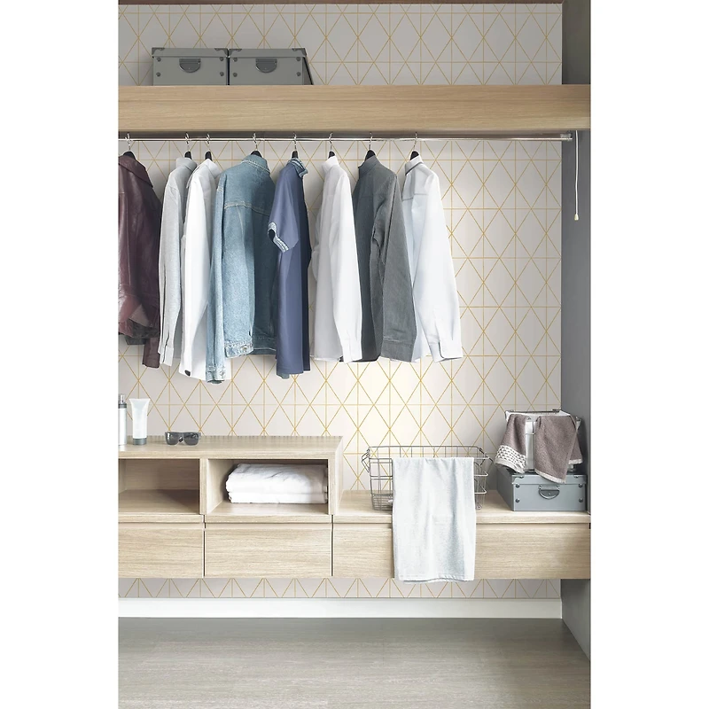 My Style Lennon Gold Geo Peel & Stick Wallpaper