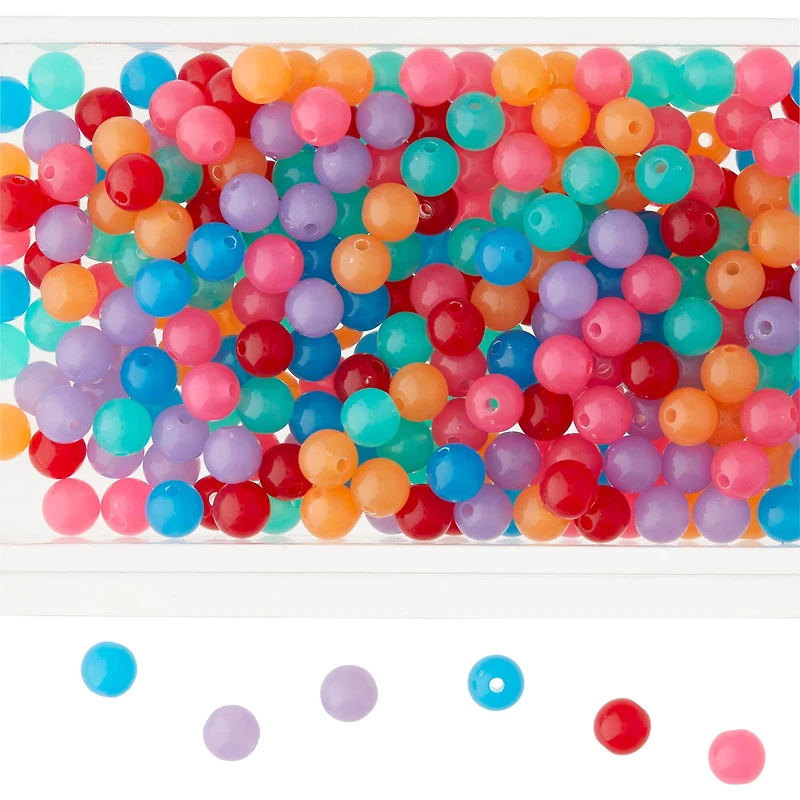 12 Pack: Mixed Jelly Craft Beads, 10mm by Bead Landing™