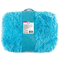 Make It Real™ 3C4G 12" x 17" Purple & Teal Celestial Deluxe Fur Lap Desk