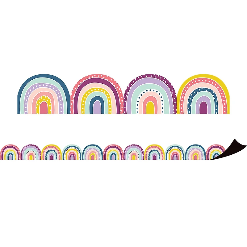 Teacher Created Resources Oh Happy Day Rainbows Magnetic Border, 48ft.